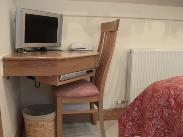 A personal TV and DVD player in each cabin.