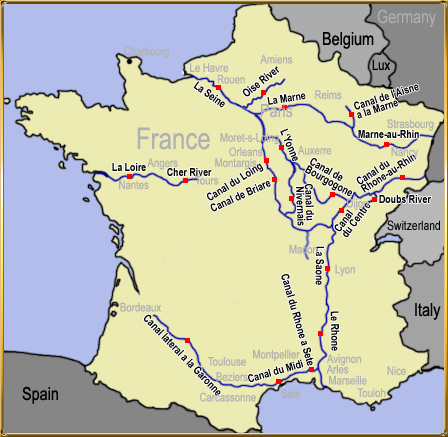 Map Of Europe Rhone River