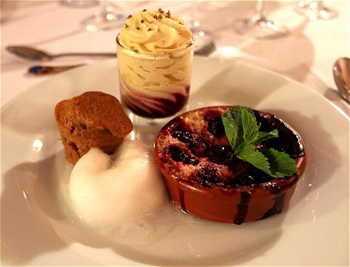 A taste of the gourmet cuisine served aboard the Bonheur.