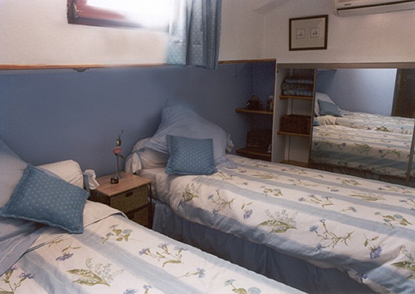 The blue suite on board the Emma.