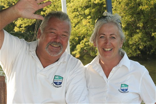 Ren�, your captain, was born in S�te, and Liz, originally from Ireland, has been living in France for the last 18 years