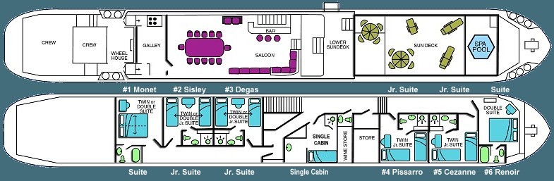 L'Impressionniste's Deck Plan