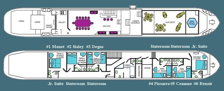 L'Impressionniste's Deck Plan
