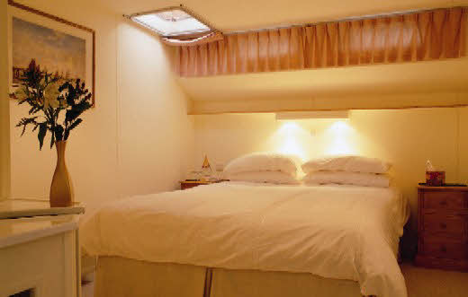 One of Meanderer's spacious cabins.