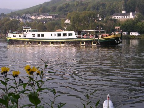 La Nouvelle Etoile cruising the beautiful Mosel River between Trier and Koblenz, in Germany.