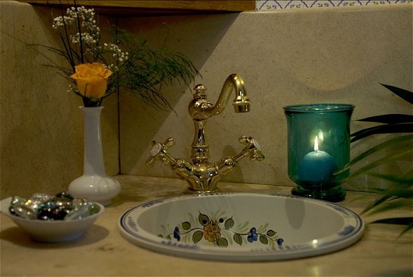Cabin: sink detail.