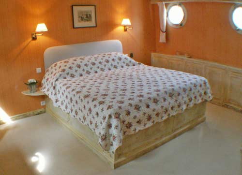 One of the cabins aboard the Renaissance.