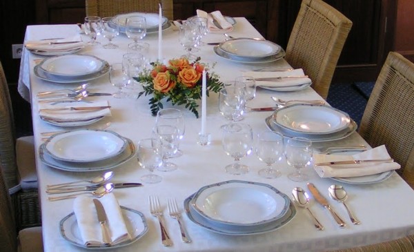 Set for dining, aboard Saint Louis.