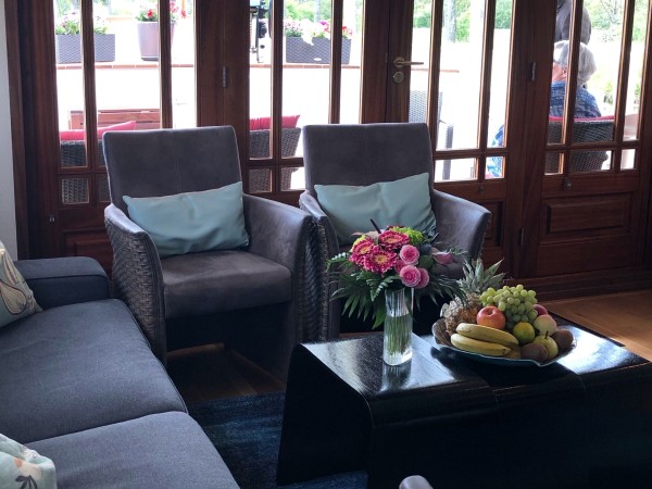 Savoir Vivre's Salon and Hidden Kitchen, for passenger convenience.