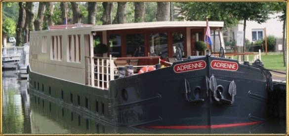 Adrienne: Cruise in Southern Burgundy on the Canal de Bourgogne, Saone River and the Canal du Centre...
Contact Special Places Travel for expert, independent advice on canal cruises and river cruises, based on our direct experience aboard each of the barges and small ships of Europe. 
Phone 1-877-64-BARGE (1-877-642-2743) or
outside of the U.S., 001.443.321.3614.