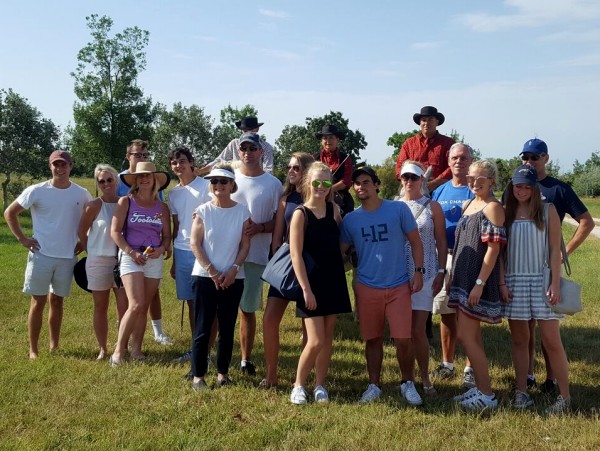 Phenicien passengers enjoying an excursion in
the Camargue