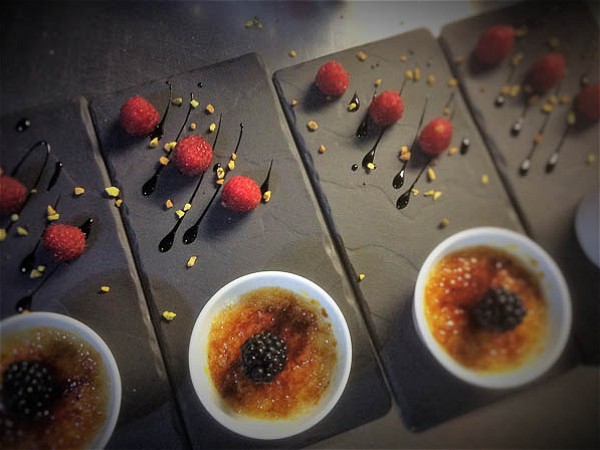 Beautifully plated desserts