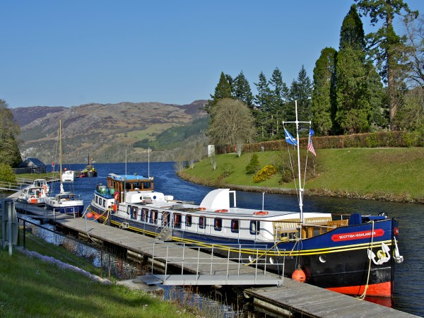 Moored in
the quaint village of Fort Augustus