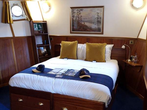The
Cameron suite aboard the Scottish Highlander