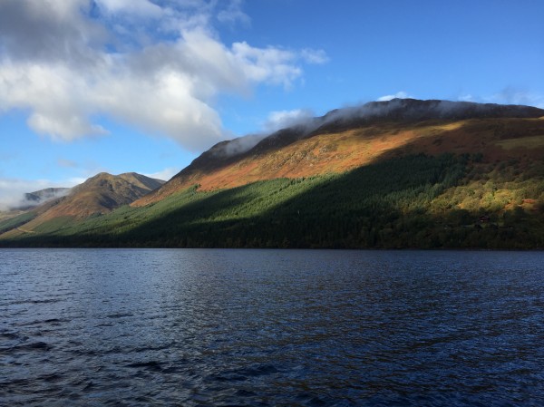 Passengers
enjoy the magnificent scenery while cruising on the Caledonian Canal